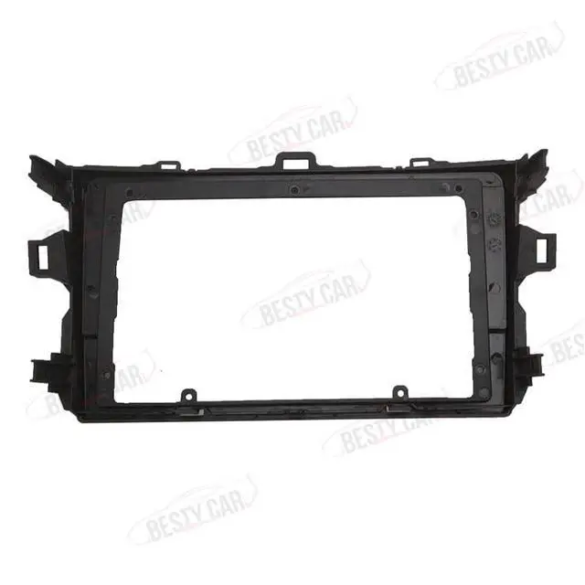Alt view image 5 of 5 - Fits for Toyota Corolla 2006-2012 Car Radio Stereo Fascia Frame Double DIN 9 inch Dash Installation Mounting Kit