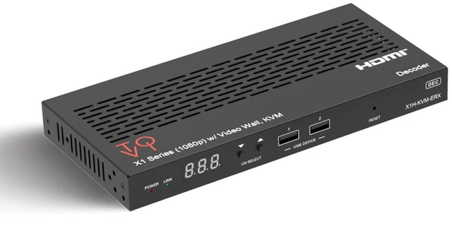 Main image of ToVi Full HD HDMI Over IP Receiver, USB/KVM, PoE, RS-232, IR, 100m CAT6 LAN