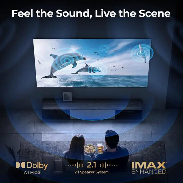 Alt view image 4 of 5 - iFFALCON 55" 4K MiniLED Smart TV ^^ Compatible with Xbox & PS5, 4X HDMI 2.1 ^^ Hotel, Home & Office Use ^^ 144Hz VRR 240Hz, Dolby Vision Gaming, Dolby Atmos, IMAX Enhanced, Google TV, Alexa ^^ 55U85
