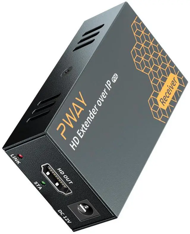 Main image of PWAY 400ft HDMI Extender Over Ethernet Cat5e/6 Over POE IP, HDMI Receiver Only PW-DT273P-RX