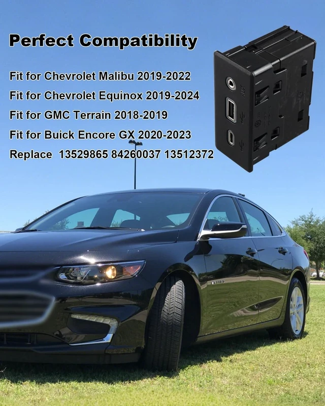 Alt view image 5 of 5 - 13529865 USB Port Audio Player Fit for Chevy Malibu 2019-2022