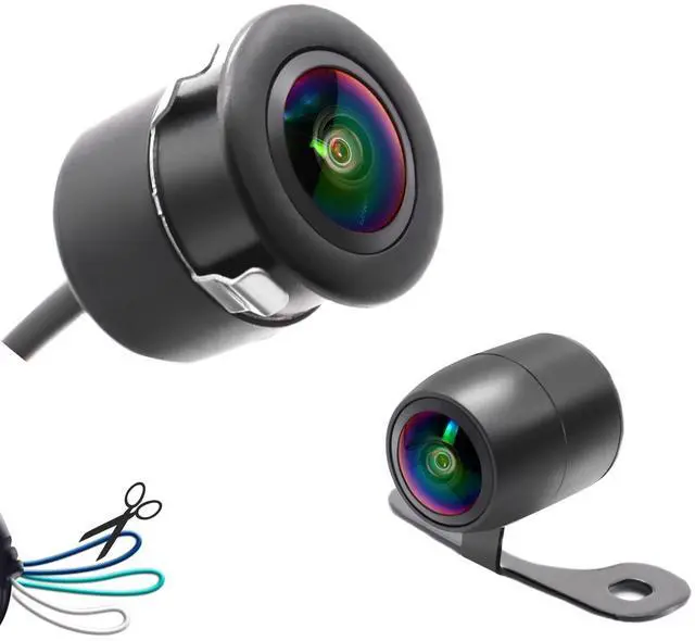 Main image of Backup Camera for Cars,Universal AHD 1080P Fisheye CCD Waterproof Wide View Angle Rear/Front View Back up Camera for HD Night Vision for Car Parking Assist Camera Reversing Parking Three Control Line