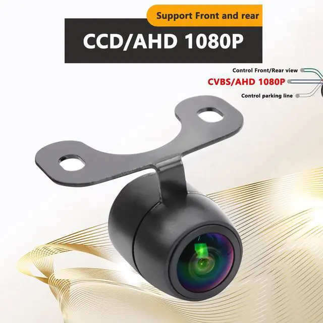 Alt view image 2 of 5 - Backup Camera for Cars,Universal AHD 1080P Fisheye CCD Waterproof Wide View Angle Rear/Front View Back up Camera for HD Night Vision for Car Parking Assist Camera Reversing Parking Three Control Line