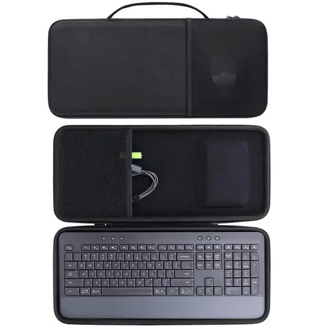 Alt view image 2 of 5 - co2CREA Hard Case Replacement for Logitech Signature K650 Comfort Full-Size Wireless Keyboard (Graphite Case)