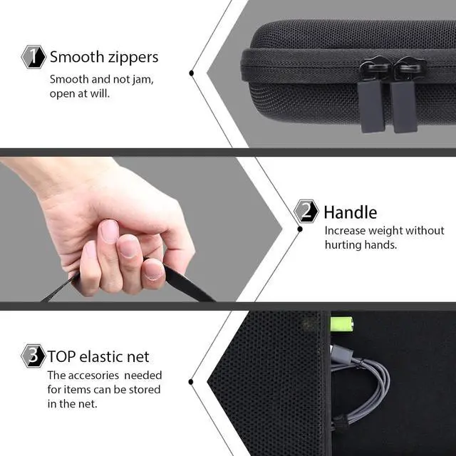 Alt view image 4 of 5 - co2CREA Hard Case Replacement for Logitech Signature K650 Comfort Full-Size Wireless Keyboard (Graphite Case)