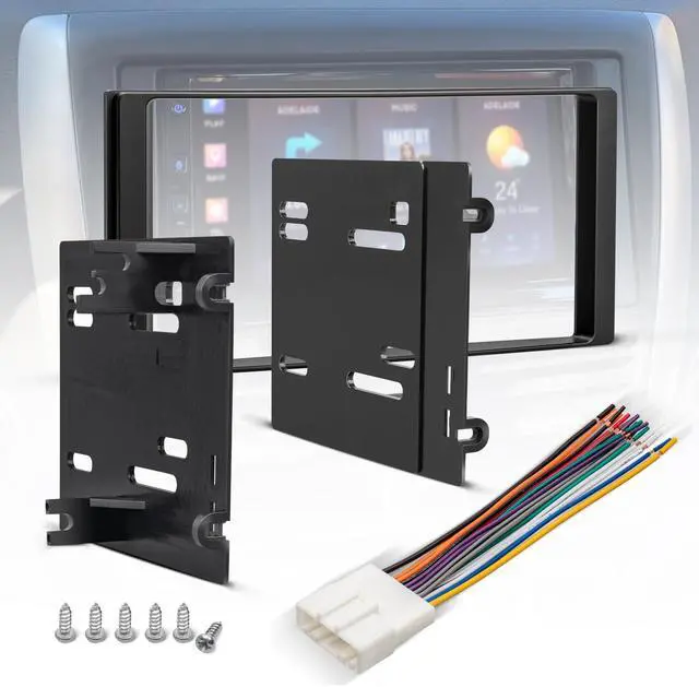 Main image of NuIth Double DIN Radio Installation Dash Kit W/Radio Wire Harness Fits for Subaru Forester/Impreza/WRX 2008-2014, Aftermarket Radio Dash Stereo Mounting Installation Trim Bezel Bracket Wire Kits