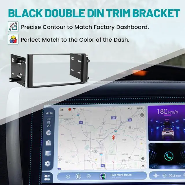 Alt view image 5 of 5 - NuIth Double DIN Radio Installation Dash Kit W/Radio Wire Harness Fits for Subaru Forester/Impreza/WRX 2008-2014, Aftermarket Radio Dash Stereo Mounting Installation Trim Bezel Bracket Wire Kits