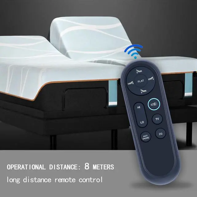 Alt view image 3 of 5 - HZIME New Replacement Remote Control Compatible for Boyd Sleep Full Body Incline Adjustable Bed NB803INC1QN