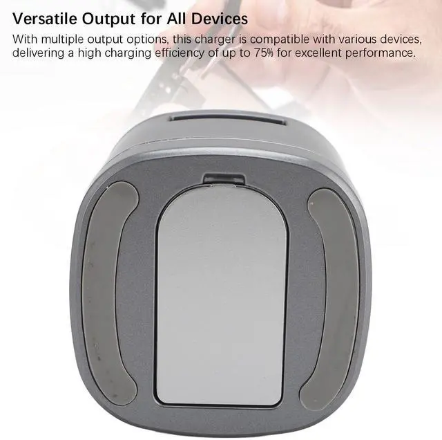 Alt view image 2 of 5 - Wireless Charger, 3 in 1 Fast Charging Station with 15W Output, Strong Magnetic Alignment, Hidden Earbud Pad for Smartphone Smartwatch Earphones