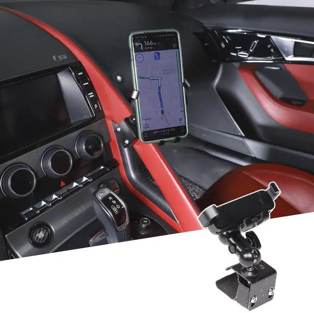 Main image of JONKOKO Car Central Control Armrest Car Phone Mount for Jaguar F-Type 2013-2024 Auto Mobile Phone Holder Accessories (Style F)