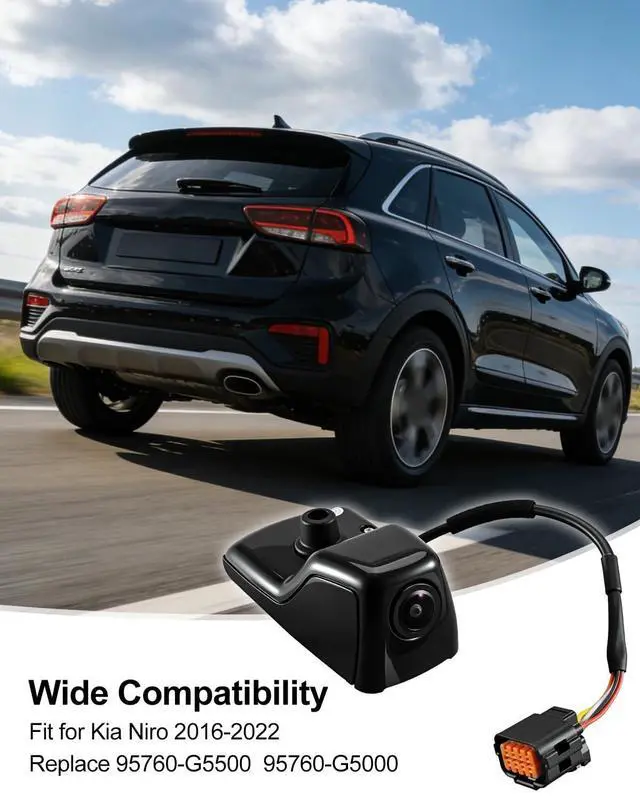 Alt view image 5 of 5 - 95760-G5500 Rear View Camera Fit for Kia NIRO 2016-2022, Backup Camera Replaces 95760G5000 95760-G5000 95760G5500, 170-Degree Wide-Angle Lens Park Assist Camera