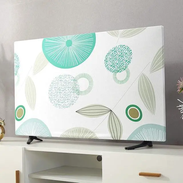 Main image of Jonscart Stretchable Dustproof Slipcover TV Screen Monitor Desktop Computer Dust Cover Protector Indoor Decor 22inch to 65inch (Lotus,65inch)
