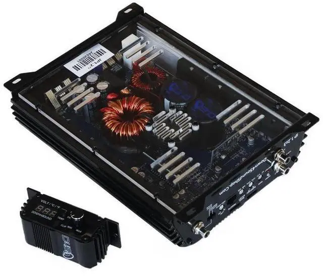 Alt view image 2 of 4 - DOWN4SOUND JP1.2Z3 Black Gloss ^^ 1200W RMS - 4 2 1 Any-OHM Amplifier