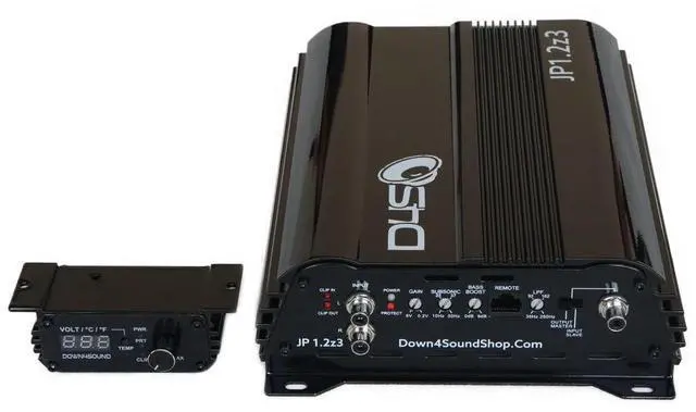 Alt view image 3 of 4 - DOWN4SOUND JP1.2Z3 Black Gloss ^^ 1200W RMS - 4 2 1 Any-OHM Amplifier