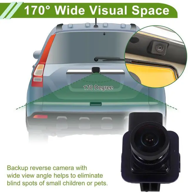 Alt view image 3 of 5 - INFINAUTO Car Park Assist Camera Rear View Backup Reverse Camera for Ford Fusion 2013-2016 No.ES7Z-19G490-A/ES7T19G490AA/DS7T19G490AA/PAC104/590433 1 Pc