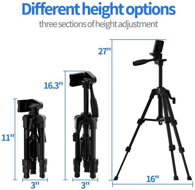 Alt view image 3 of 5 - RVMARINEPAT Starlink Mini Tripod, Portable Starlink Accessories with Ajustable Height, Includes Starlink Mini Tripod Adapter,Starlink Mount Adapter