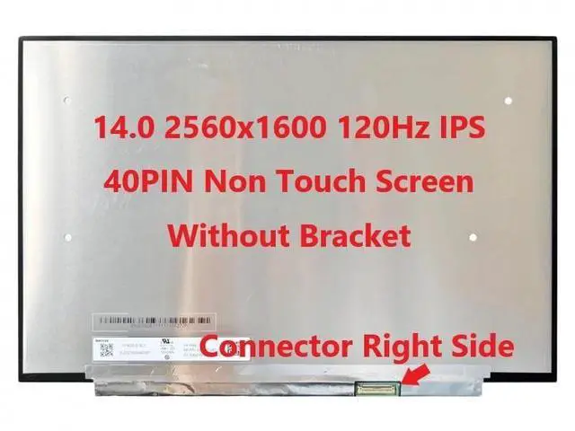 Alt view image 3 of 5 - Fullcom New LCD Replacement Screen 120Hz WQXGA 2560x1600 (Non Touch) 14.0 Inch (No Brackets) IPS 40 Pin Matte for ASUS ROG Zephyrus G14 for Laptop/Display/Screen/LCD Application