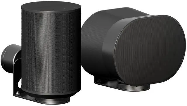 Main image of PEGZONE Adjustable Speaker Wall Mount for Sonos Era 100 and Era 300, Flexible Angle Adjustment, Surround Sound Speaker Wall Bracket Compatible with Sonos Era Speakers,1 Pair,Black