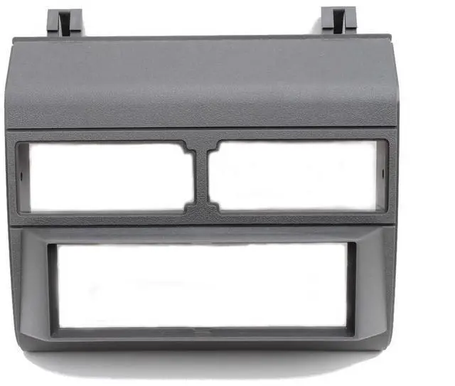 Alt view image 2 of 3 - Grey Gray Complete Single Din Dash Kit + Pocket Kit + Wire Harness + Antenna Adapter Compatible with Chevrolet & GMC 1988-1996 Select Models