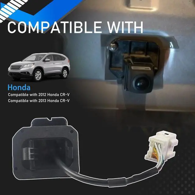 Alt view image 3 of 5 - YzusGomumu 39530T0AA01 Rear View Backup Camera Compatible with 2012 2013 Honda CR-V Parking Assist Camera Replaces 39530-T0A-A01 590-074 590074 HO1960123 39530-T0A-A011-M1 39530T0AA011M1