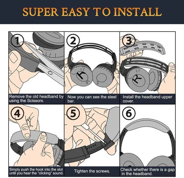 Alt view image 3 of 3 - SOULWIT Replacement Kit for Bose QuietComfort QC35/QC35 ii Over-Ear Headphones, Ear Pads Cushions + Headband + Silicone Earpads Cover Protector - Burgundy