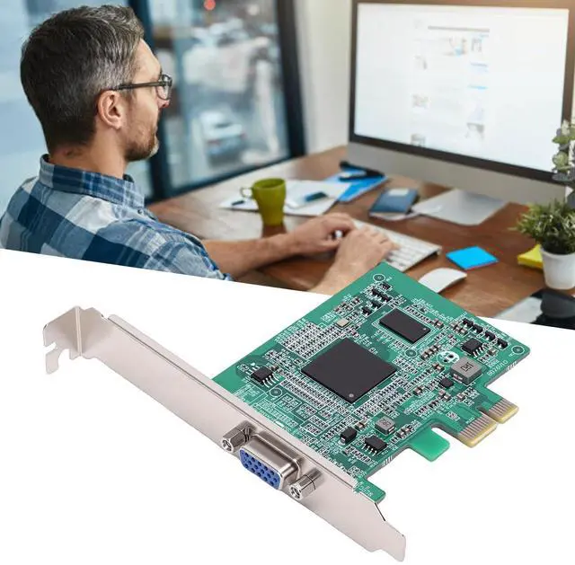Alt view image 3 of 5 - Wisoqu PCIe Graphics Card, Plug and Play, 512M Video Memory VGA Interface, with Low Power Consumption 6W, for X99 X79 Motherboard Desktop Computer