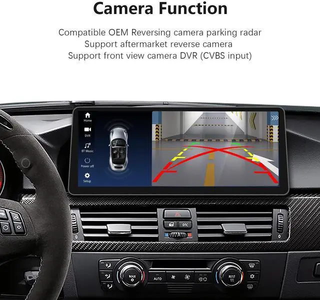 Alt view image 2 of 5 - 12.3 Inch CarPlay for BMW 5 Series E60 E61 E62 CCC 2005-2008 Andriod Auto Radio Upgrade Touch Screen Car Stereo Multimedia Linux System (Linux CCC System)