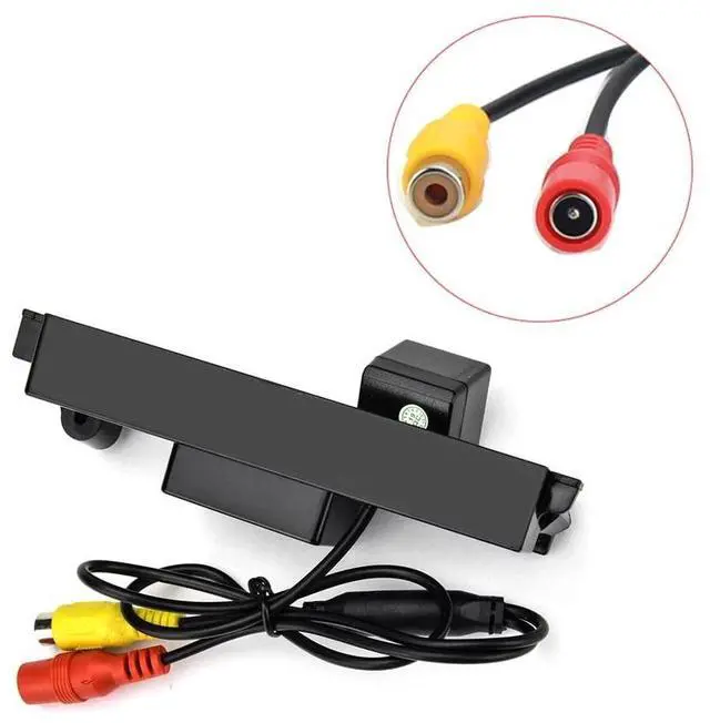 Alt view image 2 of 5 - Vlicevrn Vehicle Car Rear View Camera Dynamic Trajectory Tracks Line Backup Parking Camera for Toyota RAV4 XA30 / Toyota Vanguard XA30 2005~2012 (Spare Wheel On Door) (Golden Fisheye Dynamic)