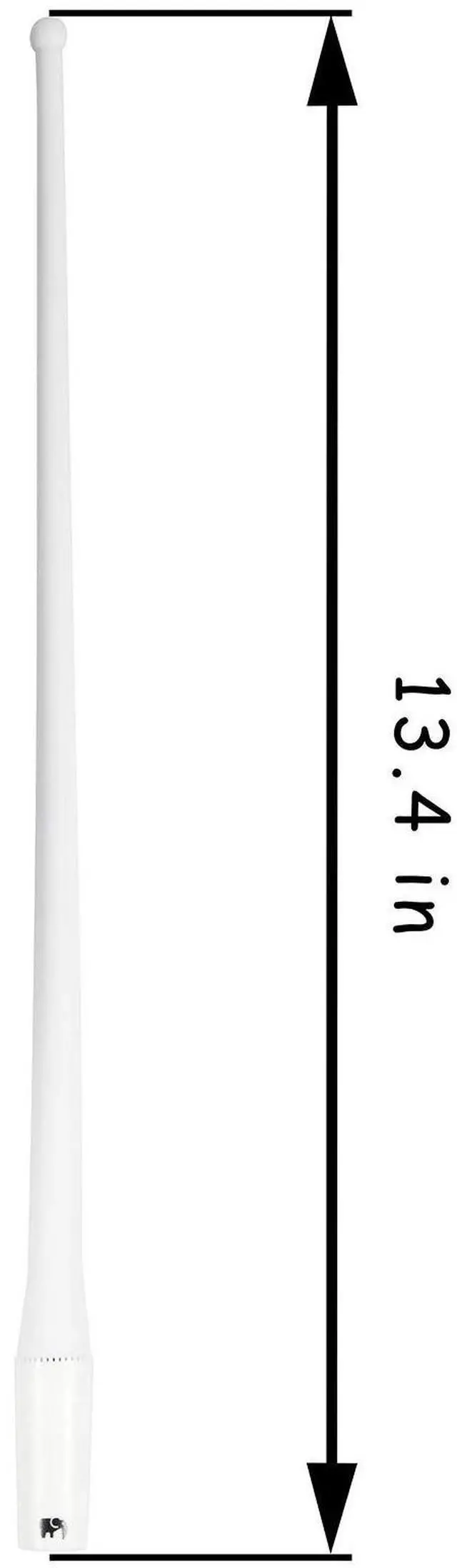 Alt view image 2 of 5 - ONE250 13" inches Flexible Antenna, Compatible with Ford F-Series (F-150 F-250 F-350 Super Duty Ford Raptor Ranger Trucks 1997-2024) - Designed for Optimized FM/AM Reception (White)