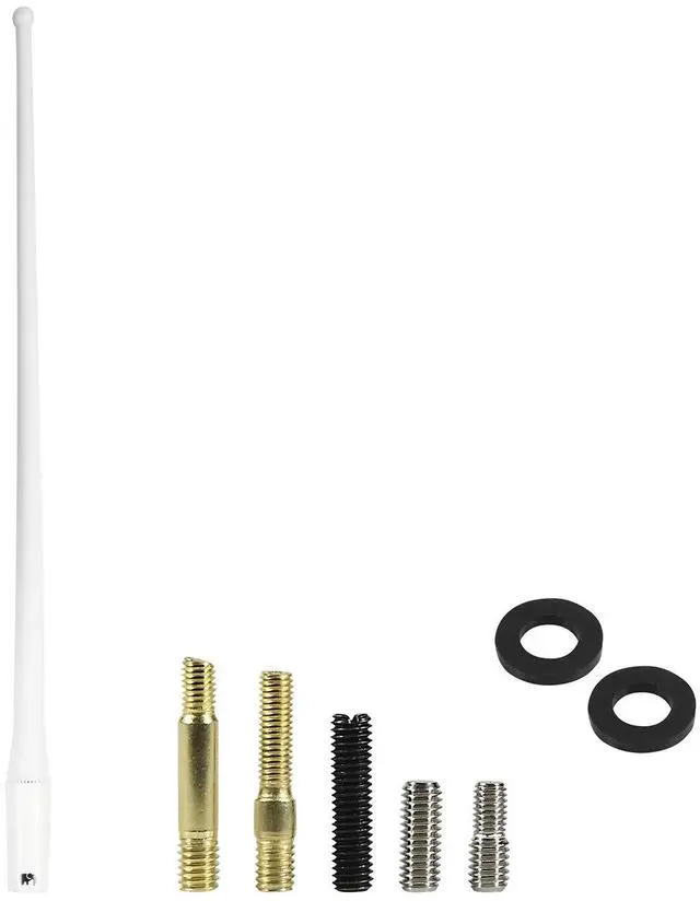 Alt view image 5 of 5 - ONE250 13" inches Flexible Antenna, Compatible with Ford F-Series (F-150 F-250 F-350 Super Duty Ford Raptor Ranger Trucks 1997-2024) - Designed for Optimized FM/AM Reception (White)