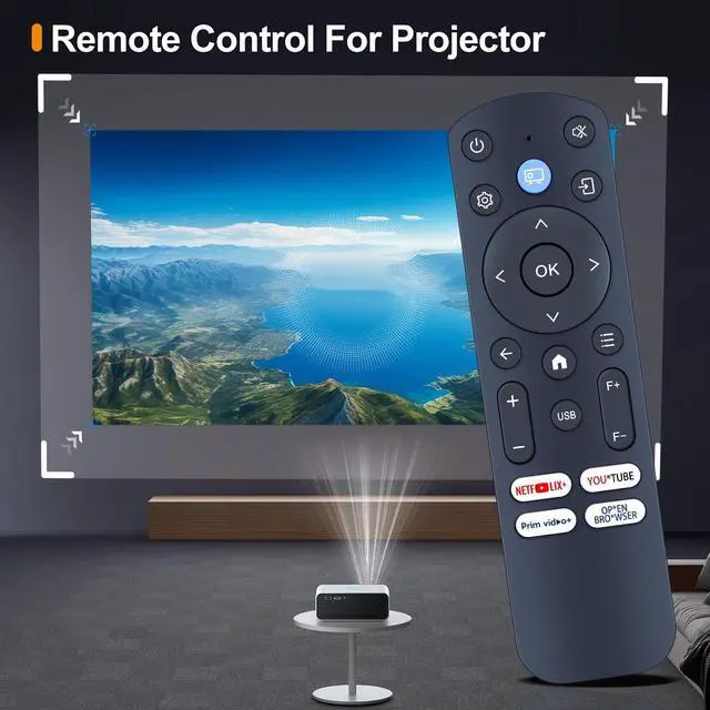 Alt view image 2 of 5 - HZIME New Replacement Remote Control Compatible for iWIMIUS S29, for TOPTRO TP1 Projector