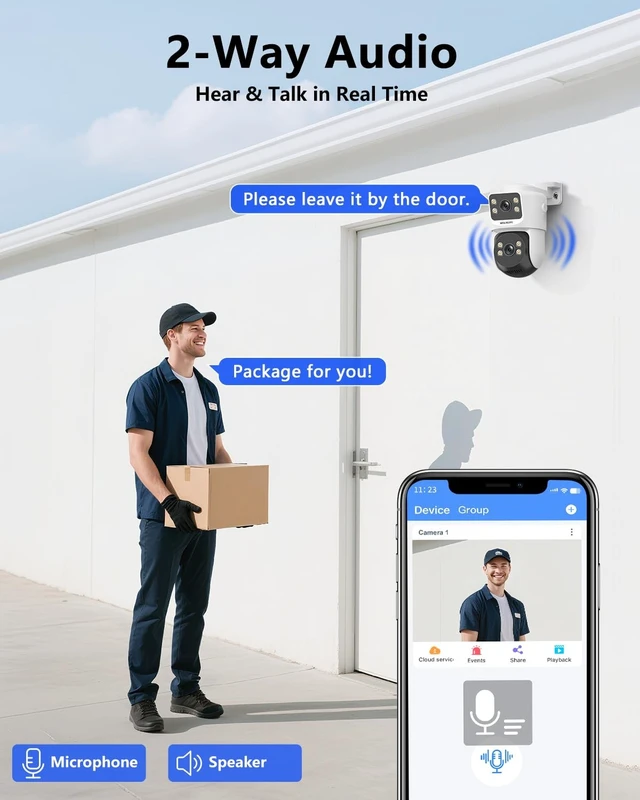 Alt view image 3 of 5 - 4K Wired Security Camera System, Home POE Video Surveillance Systems