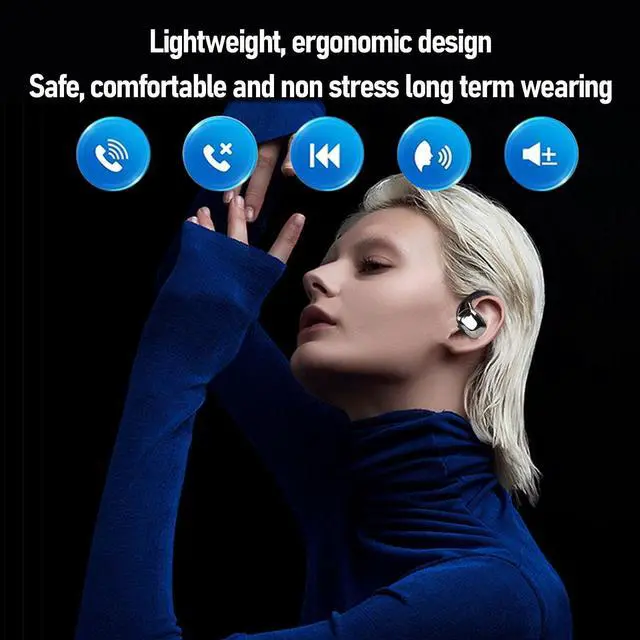 Alt view image 4 of 5 - Asixxsix AI Translation Earbuds, Real Time 133 Languages Translator Headphones Wireless Bluetooth 5.4, with Charging Case for Travel Business Learning (Black)