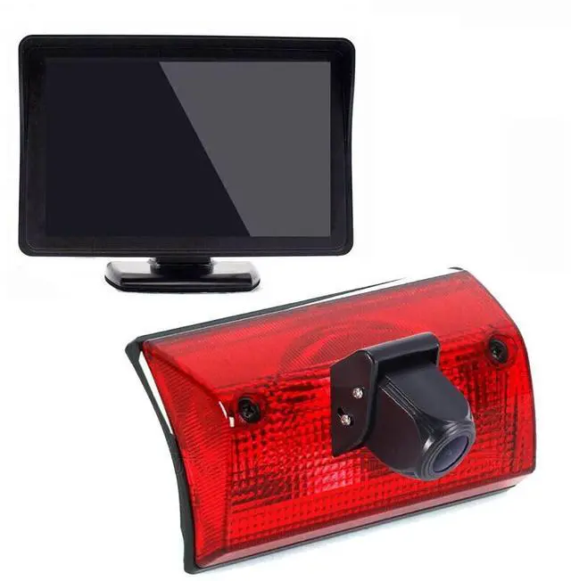 Main image of Third Brake Light Backup Reverse Camera+4.3 inch Monitor Replacement for Mercedes Freightliner Sprinter 2500 3500/ Mercedes-Benz Sprinter W901 W902 W903 W904/VW LT Mk II 2DL,2DM 2DA 2DB 2DC 2DD