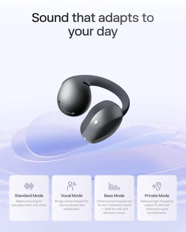Alt view image 3 of 5 - SHOKZ OpenDots Air - Open-Ear, Clip-On Earbuds - Bluetooth 6.1, Up to 36 Hours of Listening, Interchangeable Earbuds, Touch Controls, Dual AI Noise-Canceling Microphones, IP55, Bassphere Technology
