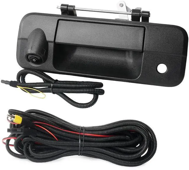 Main image of Tailgate Handle Backup Camera Compatible with 2007-2013 Toyota Tundra, Tailgate Latch Door Handle with Rear View Reverse Camera RCA Connector Backup Kit Replaces# 81214, 690900C051, 69090-0C051