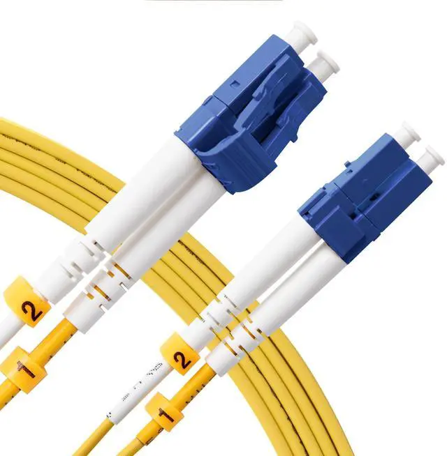 Alt view image 2 of 5 - KeepFly Fiber- 10M/33ft-5Pack OS2 LC to LC Fiber Patch Cable, 10GB 9/125m Single Mode Duplex SMF Fiber Optic Patch Cord LSZH(Yellow) - 10M 5Pack