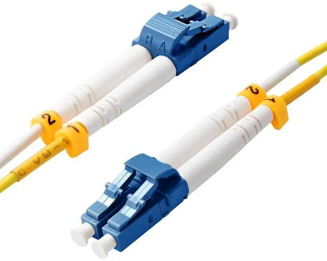 Alt view image 4 of 5 - KeepFly Fiber- 10M/33ft-5Pack OS2 LC to LC Fiber Patch Cable, 10GB 9/125m Single Mode Duplex SMF Fiber Optic Patch Cord LSZH(Yellow) - 10M 5Pack