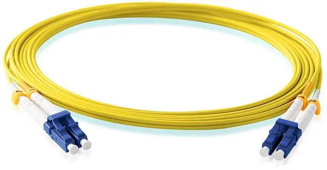 Alt view image 3 of 5 - KeepFly Fiber- 10M/33ft-5Pack OS2 LC to LC Fiber Patch Cable, 10GB 9/125m Single Mode Duplex SMF Fiber Optic Patch Cord LSZH(Yellow) - 10M 5Pack