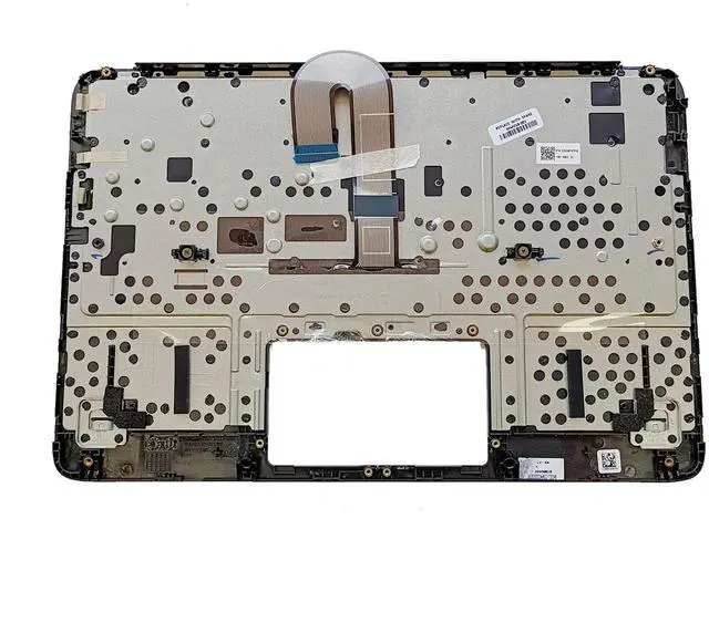Main image of Lyinsen Replacement for HP Chromebook 11MK G9 EE Laptop Upper Case Palmrest Keyboard Assembly Part 11.6" M44258-001 Top Cover Black