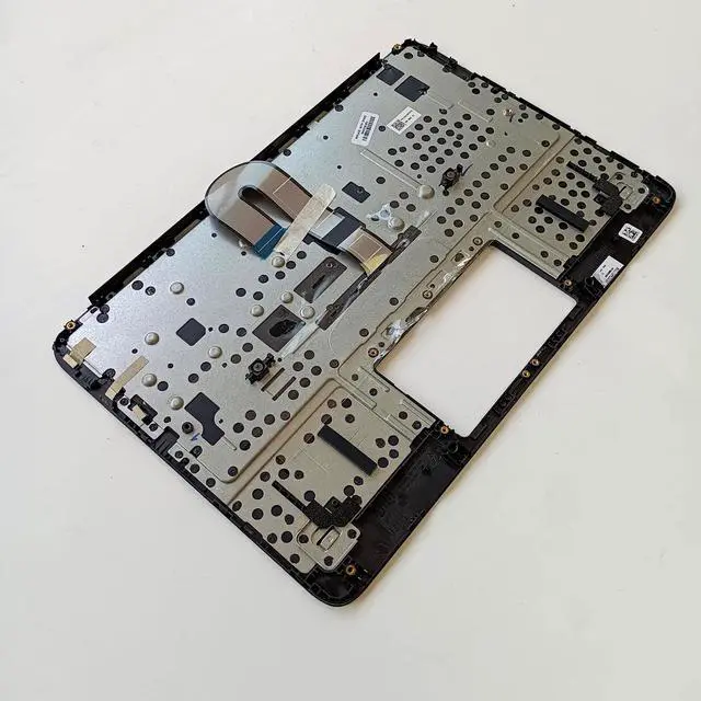 Alt view image 5 of 5 - Lyinsen Replacement for HP Chromebook 11MK G9 EE Laptop Upper Case Palmrest Keyboard Assembly Part 11.6" M44258-001 Top Cover Black