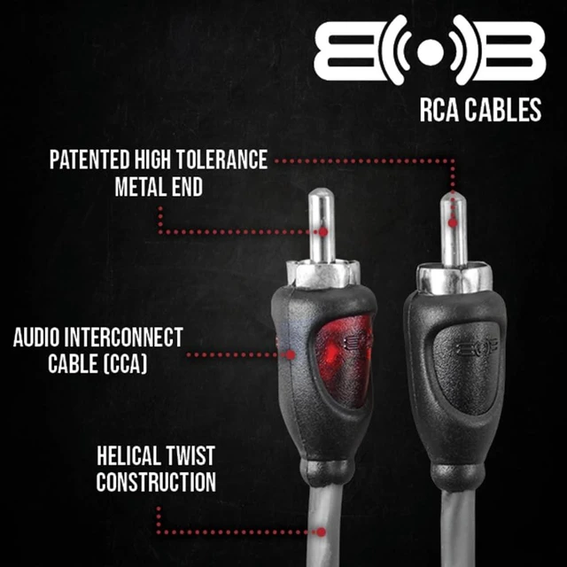 Alt view image 4 of 5 - Belva True 4 Gauge AWG Premium CCA Complete Amplifier Wiring Kit with OFC 2-Channel RCA Cable - BAK42BK Gray