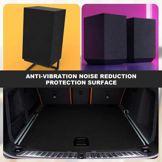 Alt view image 5 of 5 - Nuanchu 51.6 sq ft 47.2 x 157.5 in Black Underfelt Carpet with Adhesive Back for Speaker Sub Box, Underfelt Carpet for RV, Boat, Marine, Auto, Truck, Car Trunk, Door Liner, Desk