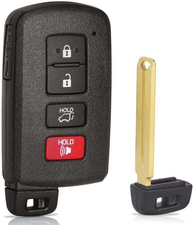 Alt view image 5 of 5 - Keyecu Replacement Smart Remote Car Key Fob for Toyota RAV4 2013-2018 HYQ14FBA 281451-0020G 89904-0R080 89904-42070 314.3MHz 4Buttons