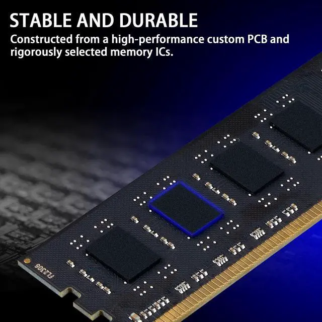 Alt view image 4 of 5 - Acclamator DDR3 16GB (2x8GB) 1600MHz (PC3-12800) CL11 1.5V Non-ECC Unbuffered 240-pin UDIMM PC Computer Desktop Memory Module Ram Upgrade
