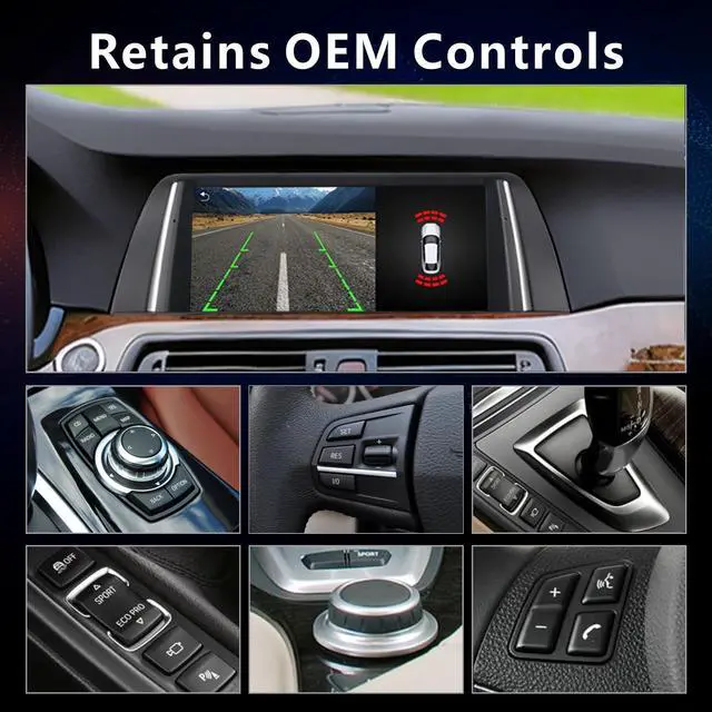 Alt view image 5 of 5 - MAVYULQEF Fast Boot Linux Car Stereo Compatible with BMW 5 Series F10 F11 (2011-2012) CIC iDrive Upgrade ^^Bluetooth/Wireless CarPlay/Android Auto ^^ Retains OEM Controls