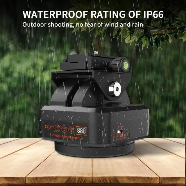 Alt view image 3 of 5 - ZTIANFOTO YT-1500 Pro Auto Motorized Rotating Panoramic Head with Remote Control AI Intelligent Follow Function and Live Function Support 2kg70.5 Ounce Camera Phone Pan Tilt Video Tripod Head