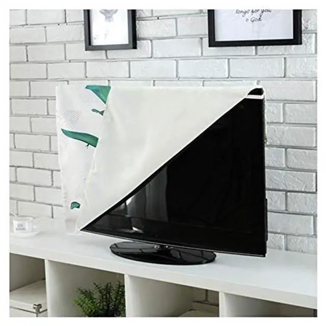 Alt view image 5 of 5 - TINTON LIFE Premium Quality Wrinkle Free Polycotton Indoor TV Dustproof Cover Cloth(Leaf 3, 60")