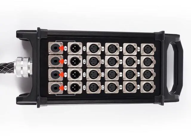 Alt view image 4 of 5 - pegcabac 16 Channel 50'Pro Stage XLR Snake Cable with XLR & 1/4" TRS Returns on The Box for Recording, Stage, Studio