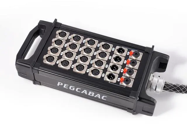 Alt view image 5 of 5 - pegcabac 16 Channel 50'Pro Stage XLR Snake Cable with XLR & 1/4" TRS Returns on The Box for Recording, Stage, Studio